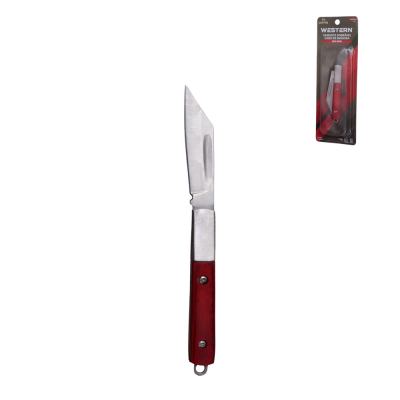CANIVITE DOBRAVEL DE INOX COM CABO DE MADEIRA 14,5CM