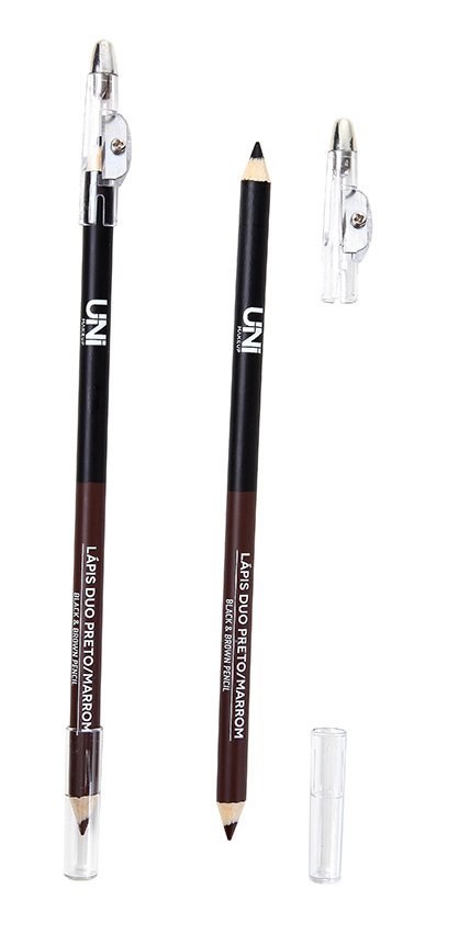 LAPIS DUO PRETO MARROM