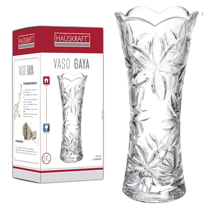 VASO DE VIDRO GAYA 19CM