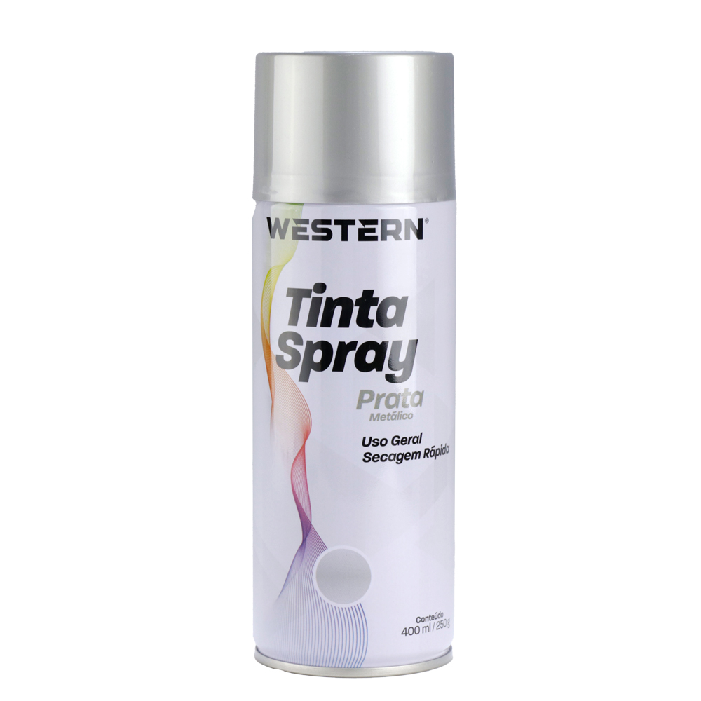TINTA SPRAY USO GERAL BRILHO PRATA  400ML