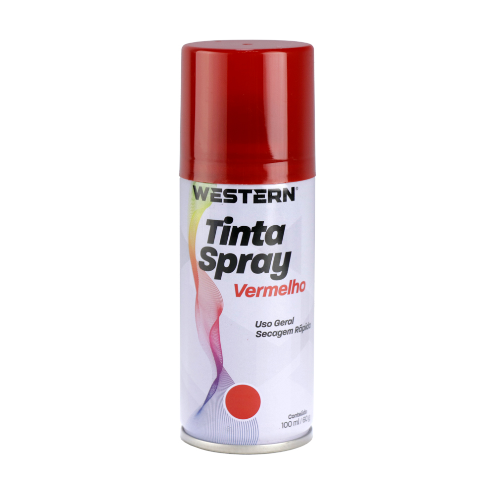 TINTA SPRAY USO GERAL BRILHO VERMELHO 100ML