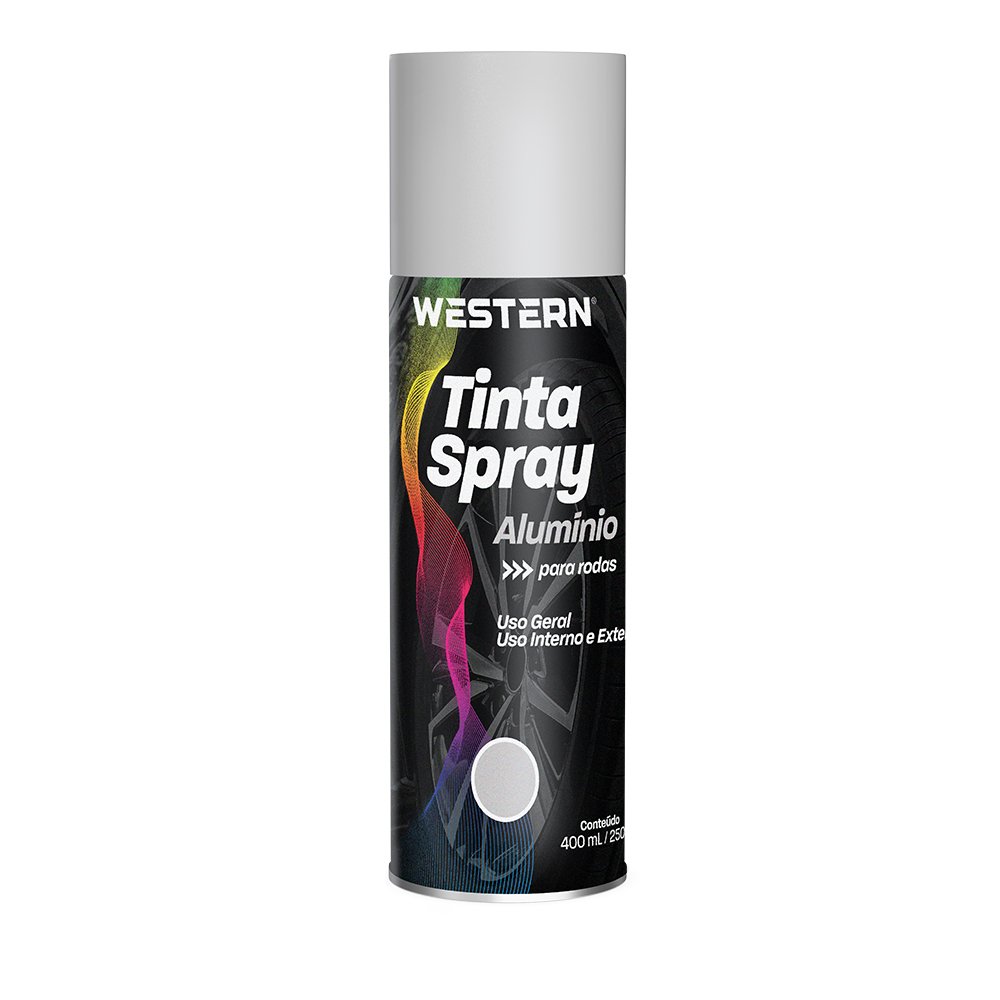 TINTA SPRAY ALUMINIO PARA RODAS 400ML 250G