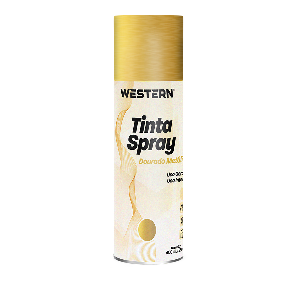 TINTA SPRAY USO GERAL METALICO DOURADO 400ML