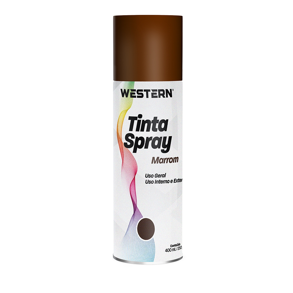 TINTA SPRAY USO GERAL BRILHO MARROM 400ML