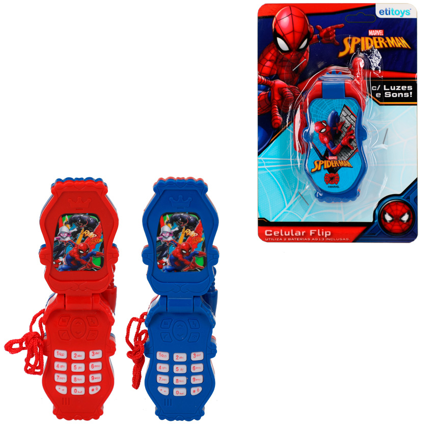 CELULAR FLIP SPIDERMAN
