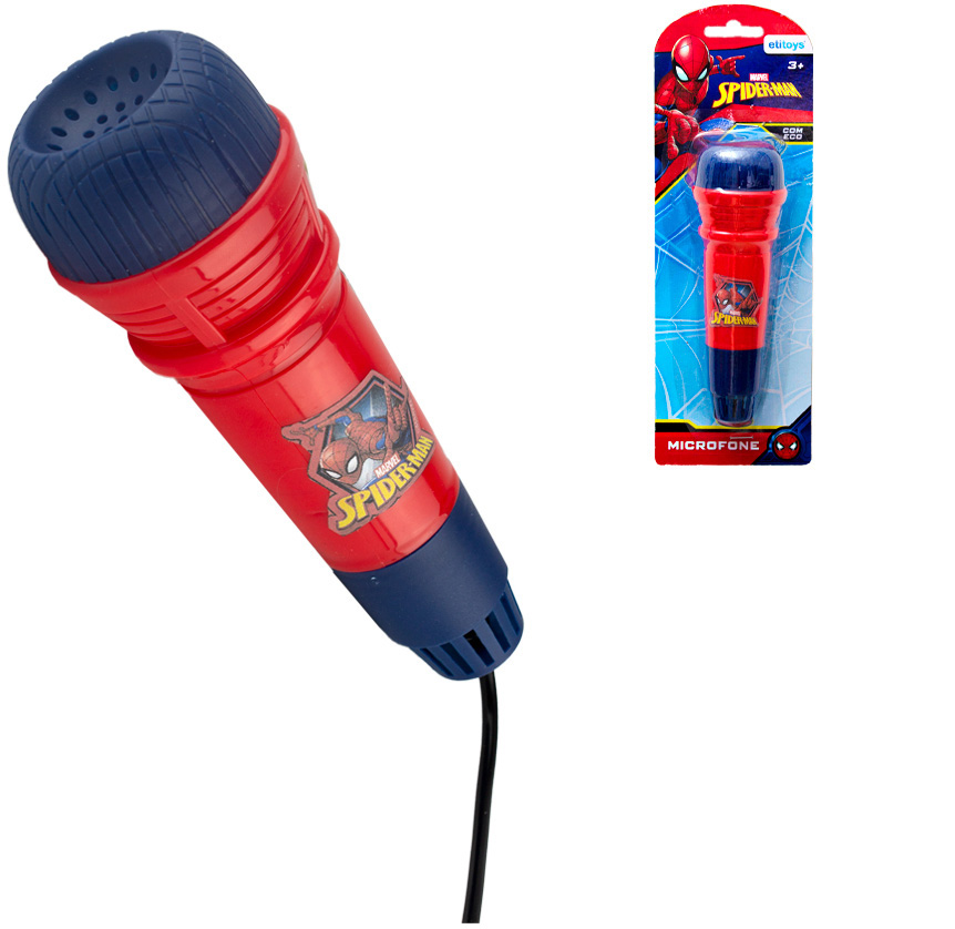 MICROFONE PEQUENO ECO SPIDERMAN
