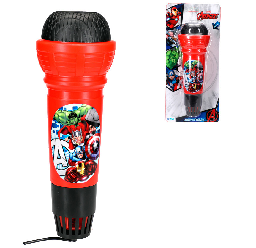MICROFONE GRANDE COM ECO AVENGERS