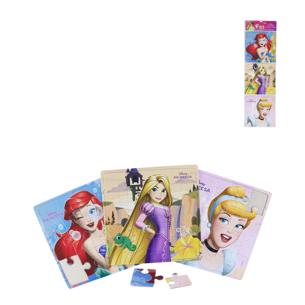 QUEBRA CABECA KIT COM 3 PRINCESAS