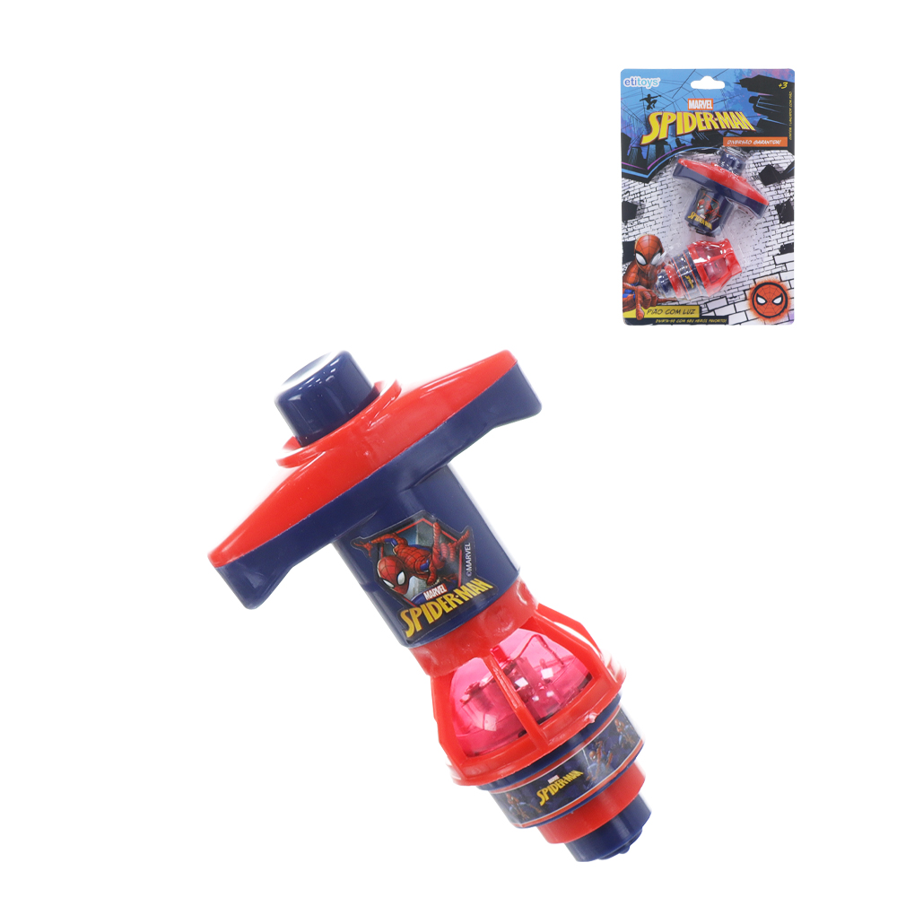 PIAO COM LUZ SPIDERMAN 6CM