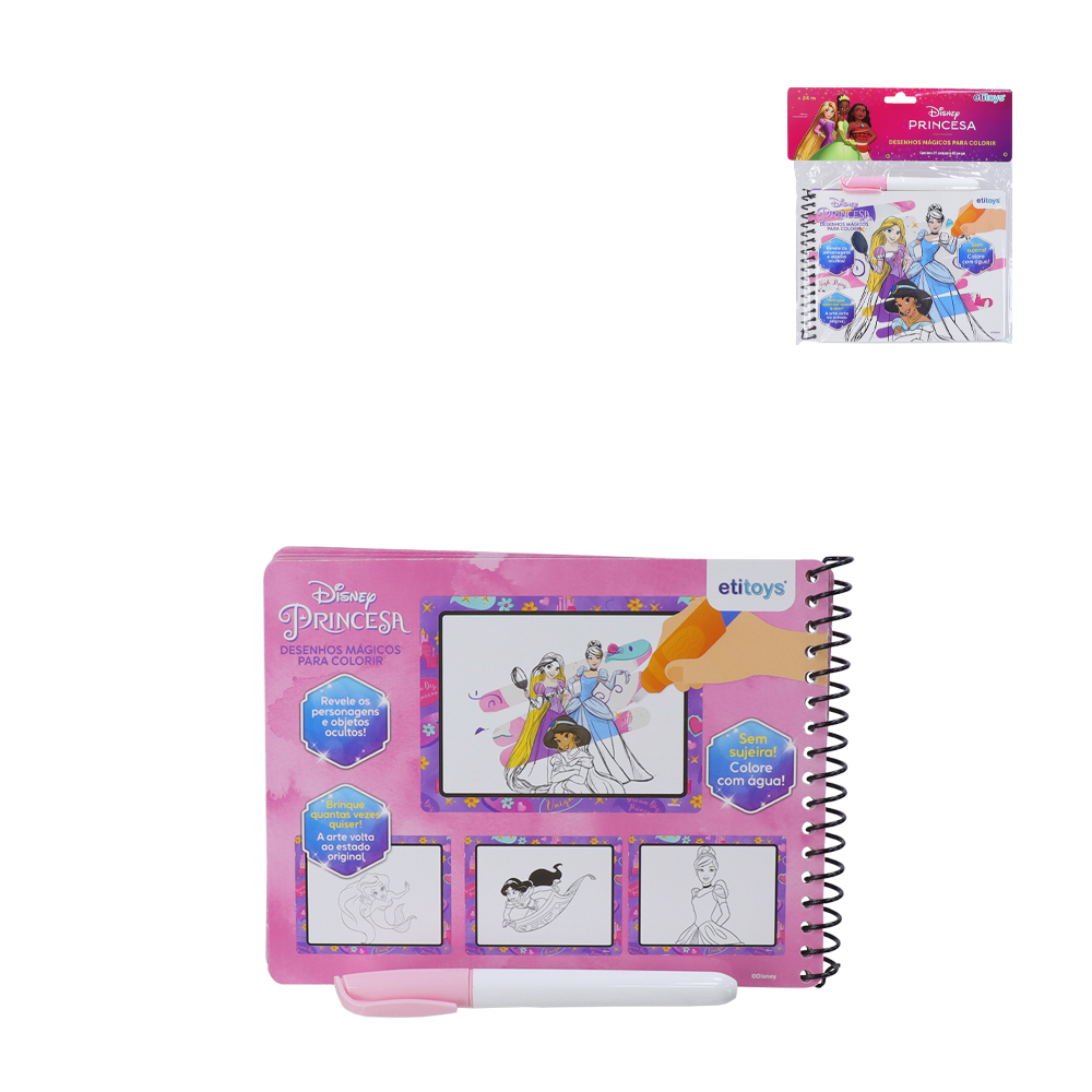 LIVRO MAGICO PARA COLORIR PRINCESAS