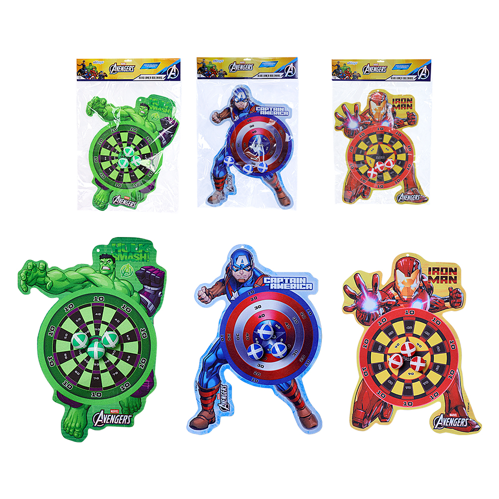 LANCA BOLINHAS NO ALVO VELCRO AVENGERS